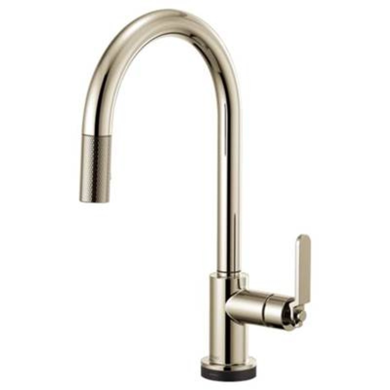 Brizo 64044LF-PN- Arc Spout Pull-Down With Smarttouch Industrial Handle