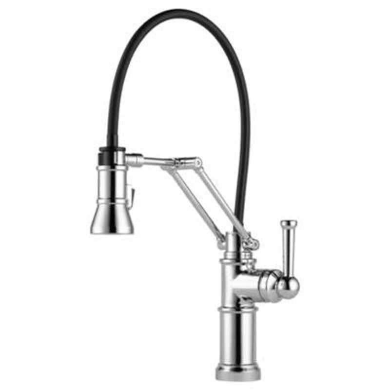 Brizo 63225LF-PC- Single Handle Articulating Arm Kitchen Faucet