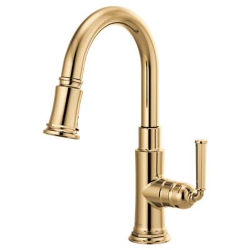 Brizo 63974LF-PG- Single Handle Pull-Down Prep Kitchen Faucet