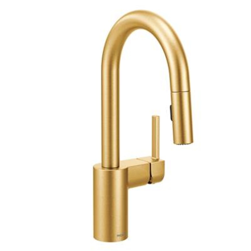 Moen 5965BG- Align Single Handle Bar Faucet Featuring Reflex in Brushed Gold