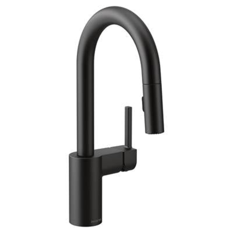 Moen 5965BL- Align Single Handle Bar Faucet Featuring Reflex in Matte Black