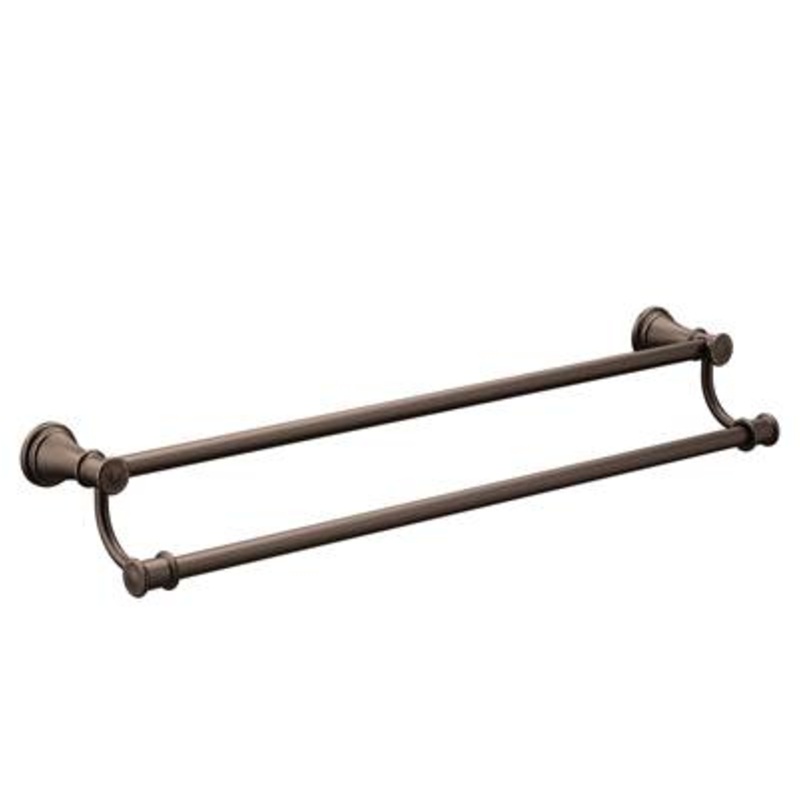 Moen YB6422ORB- Belfield Oil Rubbed Bronze 24'' Double Towel Bar