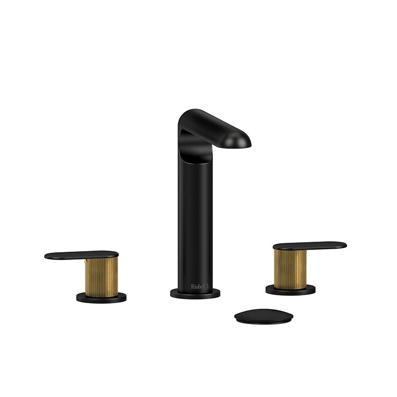 Riobel CI08LNBKBG- 8" lavatory faucet