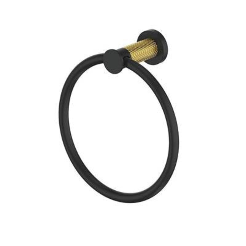Vogt BA.0108.GB- Drava Towel Ring Matte Gold Matte Black
